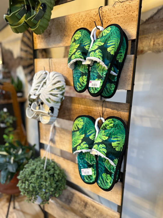 Monstera Slippers