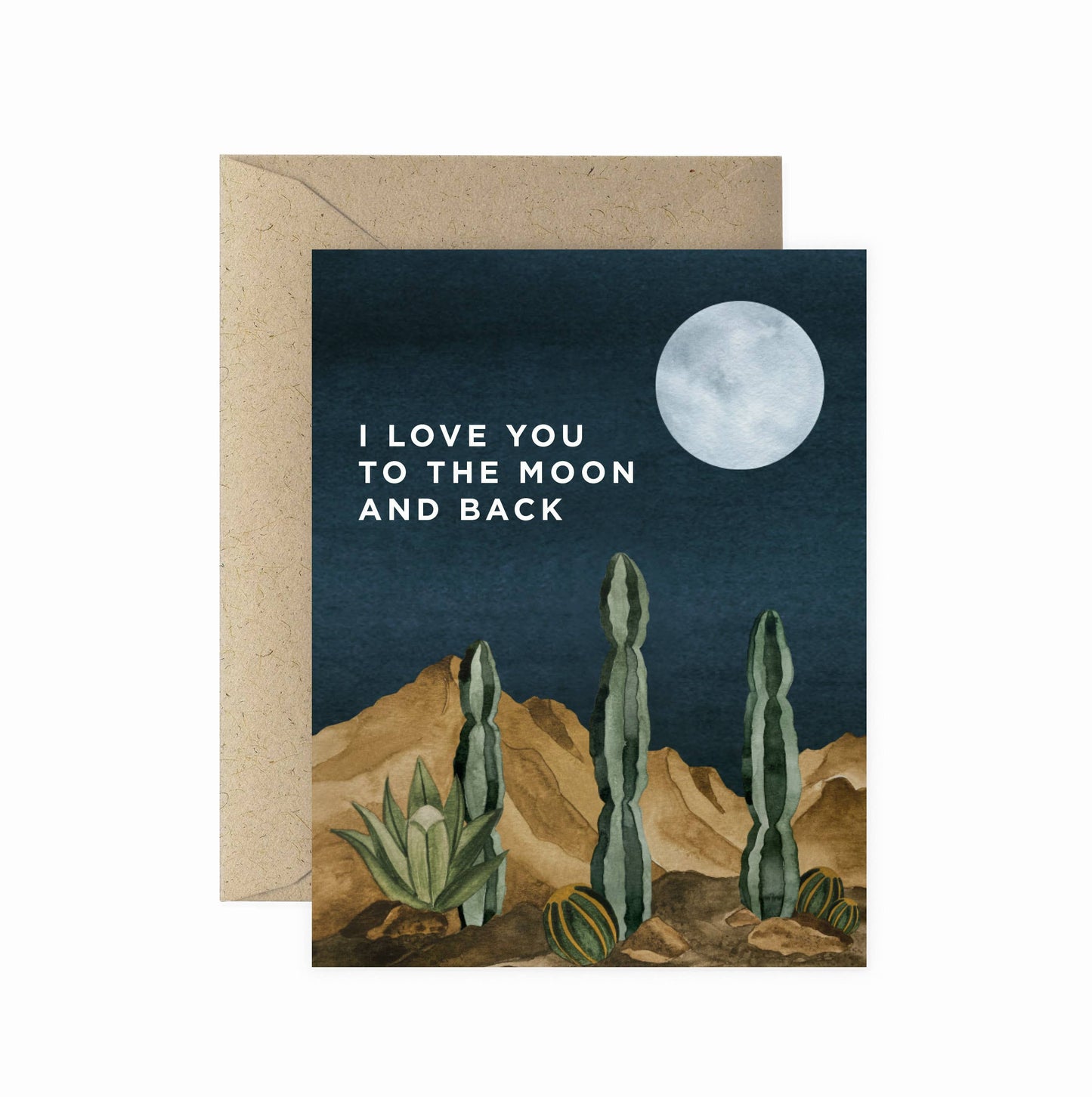 Moon and Back Card